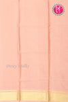 Pure Mysore Crepe Silk Saree-Purple And Melon-PA28744