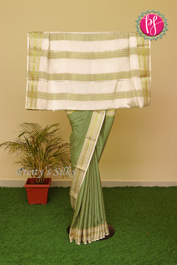 Pure Mysore Crepe Silk Saree