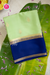Pure Mysore Crepe Silk Saree-Pistagreen And Navyblue- PA56316