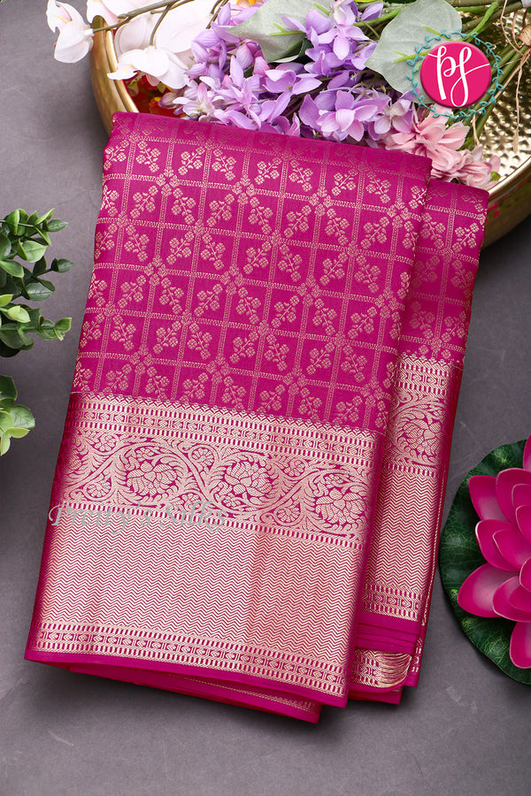 Pure Kanchipuram Silk Saree-Pink-PA04493