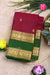 Half Pure Kanchipuram Silk Saree-Burgundy And Green-PA24684