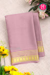 Pure Mysore Crepe Silk Saree-Mauve Pink-PA21845