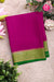 Pure Mysore Crepe Silk Saree -Pink And Green-PF82724