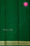 Pure Mysore Crepe Silk Saree-Yellow And BottleGreen-PA28717