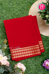 Pure Mysore Crepe Silk Saree-Red-PA19578