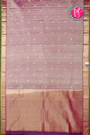 Pure Kanchipuram Silk Saree-Winishgrey-PA27118