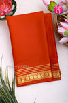 Pure Mysore Crepe Silk Saree -Orange-PA03096