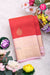 Half Pure Kanchipuram Silk Saree-Red And Babypink-PA25832