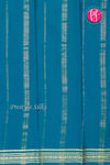 Pure Mysore Crepe Silk Saree -Peacock blue-PF46924