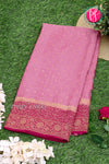 Pure Banarasi Crepe Silk Saree-Onion Pink And Mejentapink-PA22100