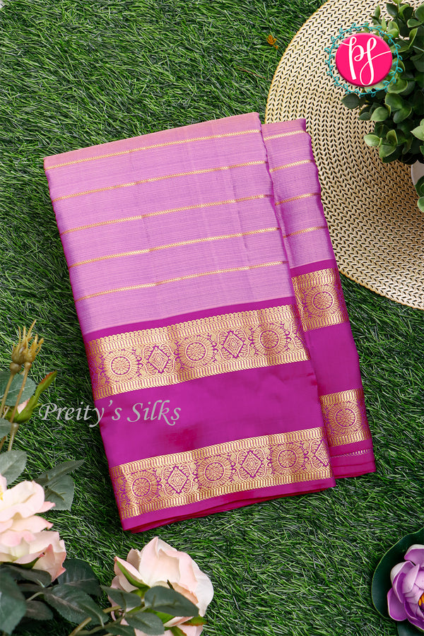 Pure Kanchipuram Silk Saree-Onionpink And Deep Magenta-PA20294