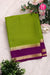 Pure Mysore Crepe Silk Saree -Green And Purple-PF86048