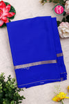 Pure Mysore Crepe Silk Saree-Royalblue-PA19482
