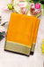 Pure Mysore Crepe Silk Saree-Mustardyellow And Black-PF82729