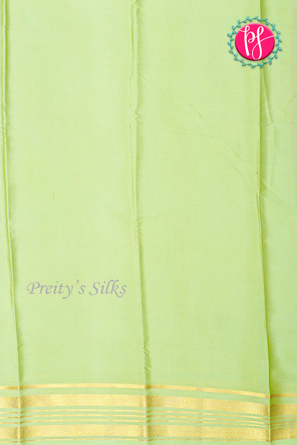 Pure Mysore Crepe Silk Saree-Purple And Pastelgreen-PA29002