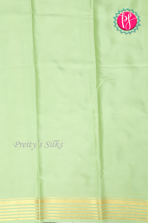 Pure Mysore Crepe Silk Saree-Deepmarron And Pastelgreen-PA28717