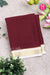 Pure Mysore Crepe Silk Saree -Maroon And White-PA10650