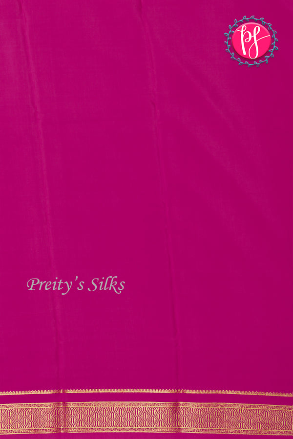 Pure Mysore Crepe Silk Saree-Mejentapink-PA26341