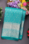 Pure Kanchipuram Silk Saree-Skyblue-PA04480