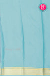 Pure Mysore Crepe Silk Saree-Purple And Pastelblue-PA22389