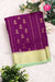 Pure Mysore Crepe Silk Saree -Deeppurple And Seagreen-PA01163