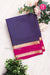 Pure Mysore Crepe Silk Saree -Navy blue And Pink-PF86048