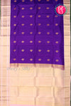 Pure Kanchipuram Silk Saree-Blue And Lightpink-PA23514
