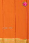 Pure Mysore Crepe Silk Saree-Orange-PA33665
