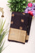 Half Pure Kanchipuram Silk Saree-Deep Eggplant-PF04458