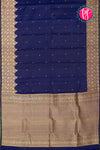 Pure Kanchipuram Silk Saree-Navyblue-PA2726753