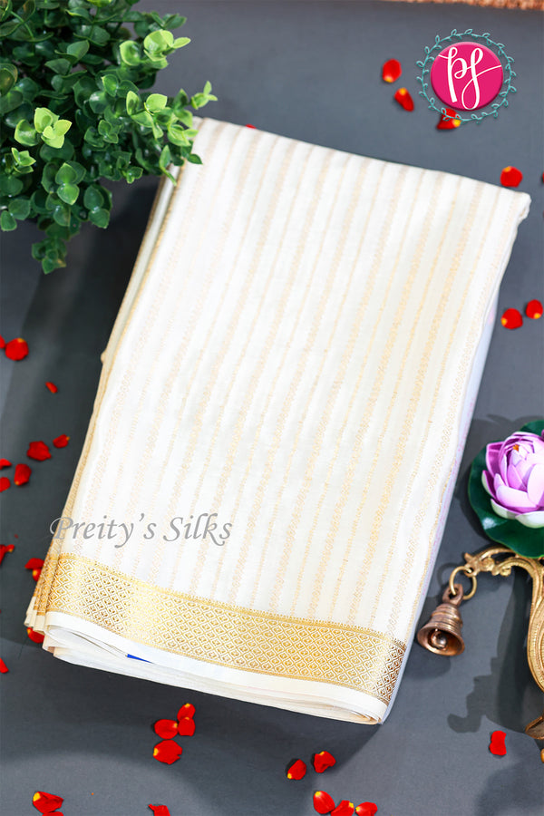 Pure Mysore Crepe Silk Saree -PF77442