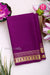 Pure Mysore Crepe Silk Saree -Wine-PA03096