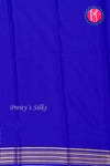 Pure Mysore Crepe Silk Saree-Royalblue- PA33665