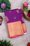 Pure Kanchipuram Silk Saree-Lavender And Pink-PA23552