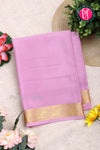 Pure Mysore Crepe Silk Saree-Mauvepink-PA19804