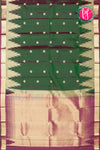 Pure Kanchipuram Silk Saree-Green And Mejentapink-PA27247