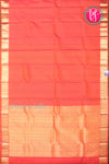 Pure Kanchipuram Silk Saree-Orange-PA34518