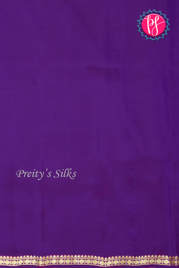 Kanchipuram Soft Silk Saree-Purple-PA35075