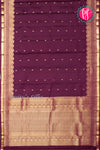 Pure Kanchipuram Silk Saree-Wine-PA27235