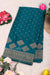 Pure Banarasi Crepe Silk Saree-DeepTealblue-PA22100
