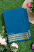 Pure Mysore Crepe Silk Saree-Tealblue-PA19578