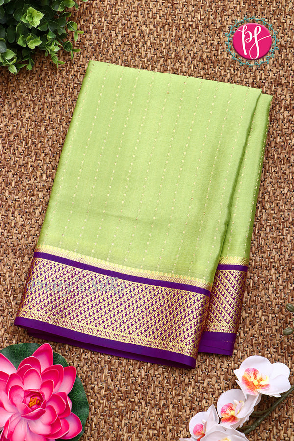 Pure Mysore Crepe Silk Saree -PF80206