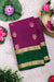 Half pure Kanchipuram Silk Saree-Deepwine And Green-PA27074