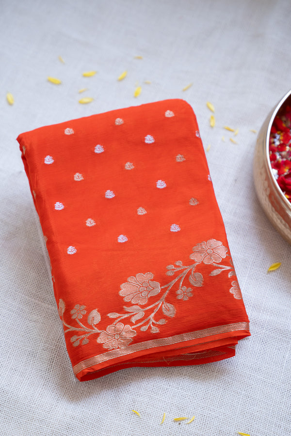 Day 1 Semi Mysore Crepe Silk Saree-PA42558
