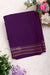 Pure Mysore Crepe Silk Saree -DeepPurple-PF84237