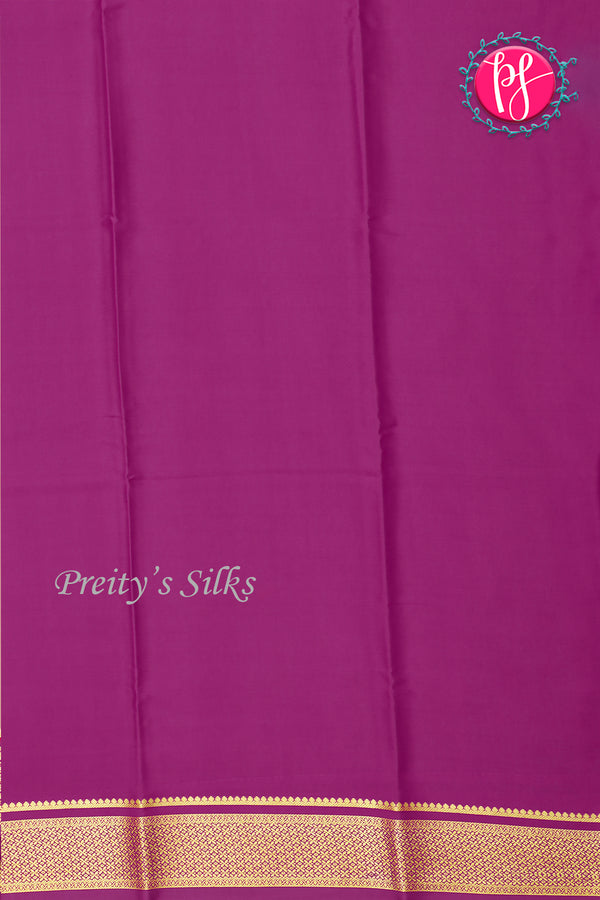 Pure Mysore Crepe Silk Saree-Chikku And Richmejenta-PA28744