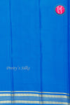 Pure Mysore Crepe Silk Saree-Royalblue And Tealblue- PA34176