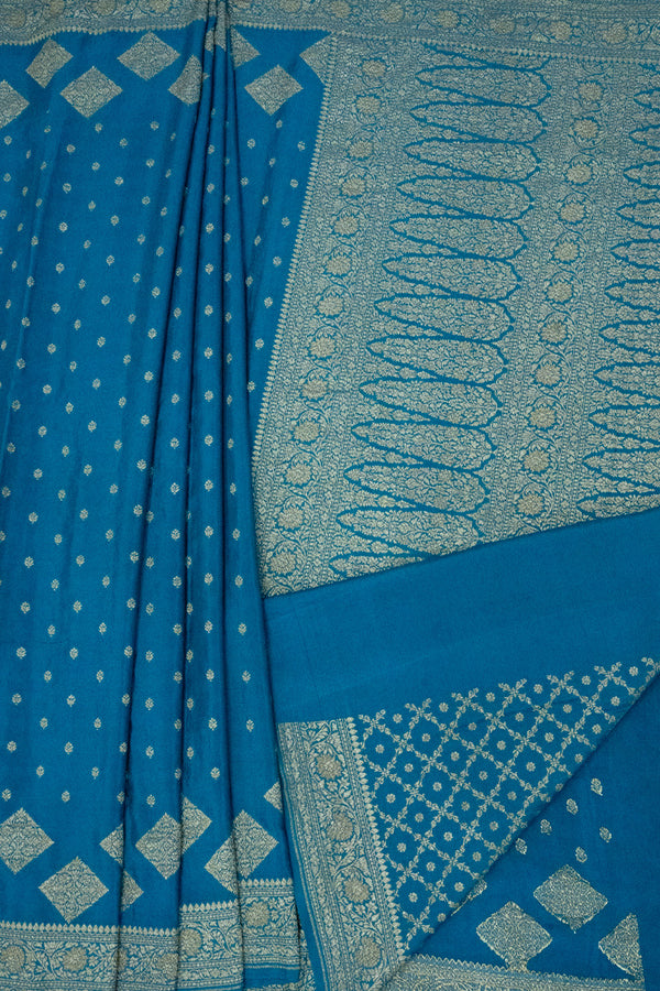 Day 9 Pure Khaddi Banarasi Crepe Silk Saree-PA22102