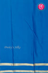 Pure Mysore Crepe Silk Saree -Royalblue And Blue-PF86048
