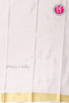 Pure Mysore Crepe Silk Saree -Lightpink And White-PF82724